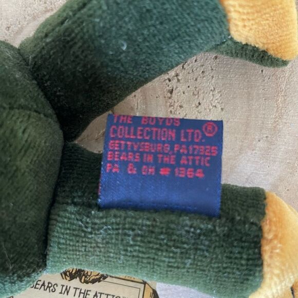 Boyd’s Bears Ezra R. Ribbit 6 Inch Plush Frog EUC - Picture 4 of 4